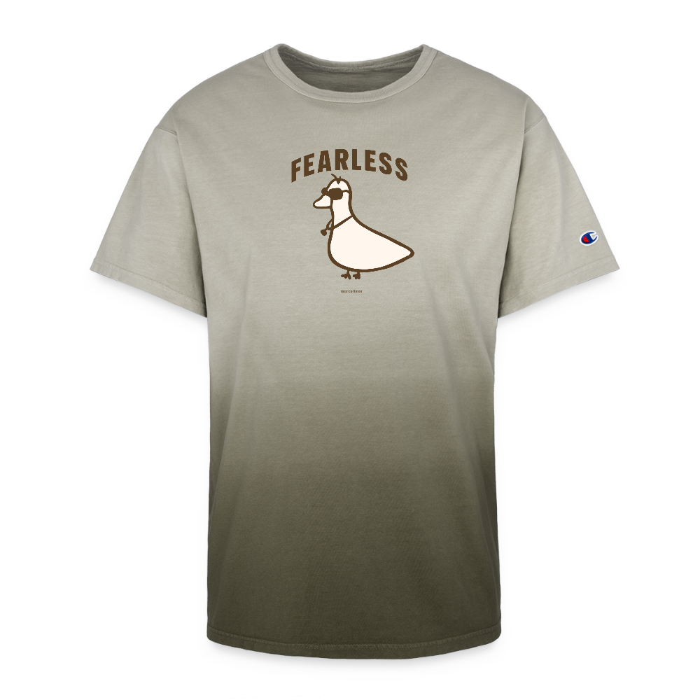 Fearless I Champion Dip Dye T-shirt - army ombre