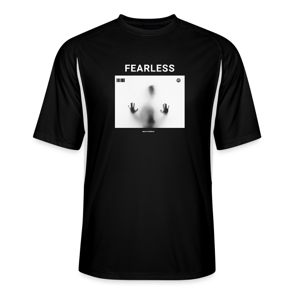 Fearless II Men’s Cooling Performance Color Blocked Jersey - black/white