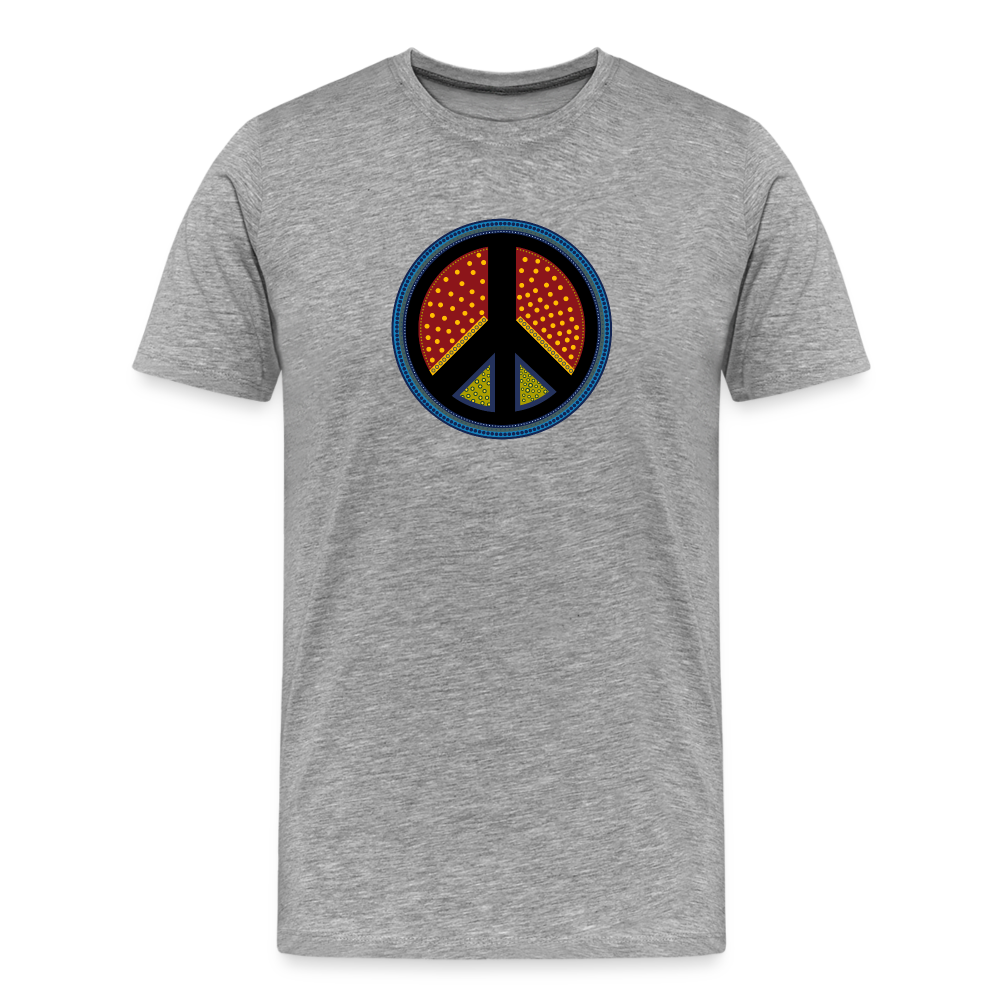 Peace I - Hussar-Ozolins Tees - heather gray