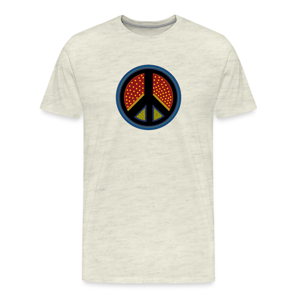 Peace I - Hussar-Ozolins Tees - heather oatmeal