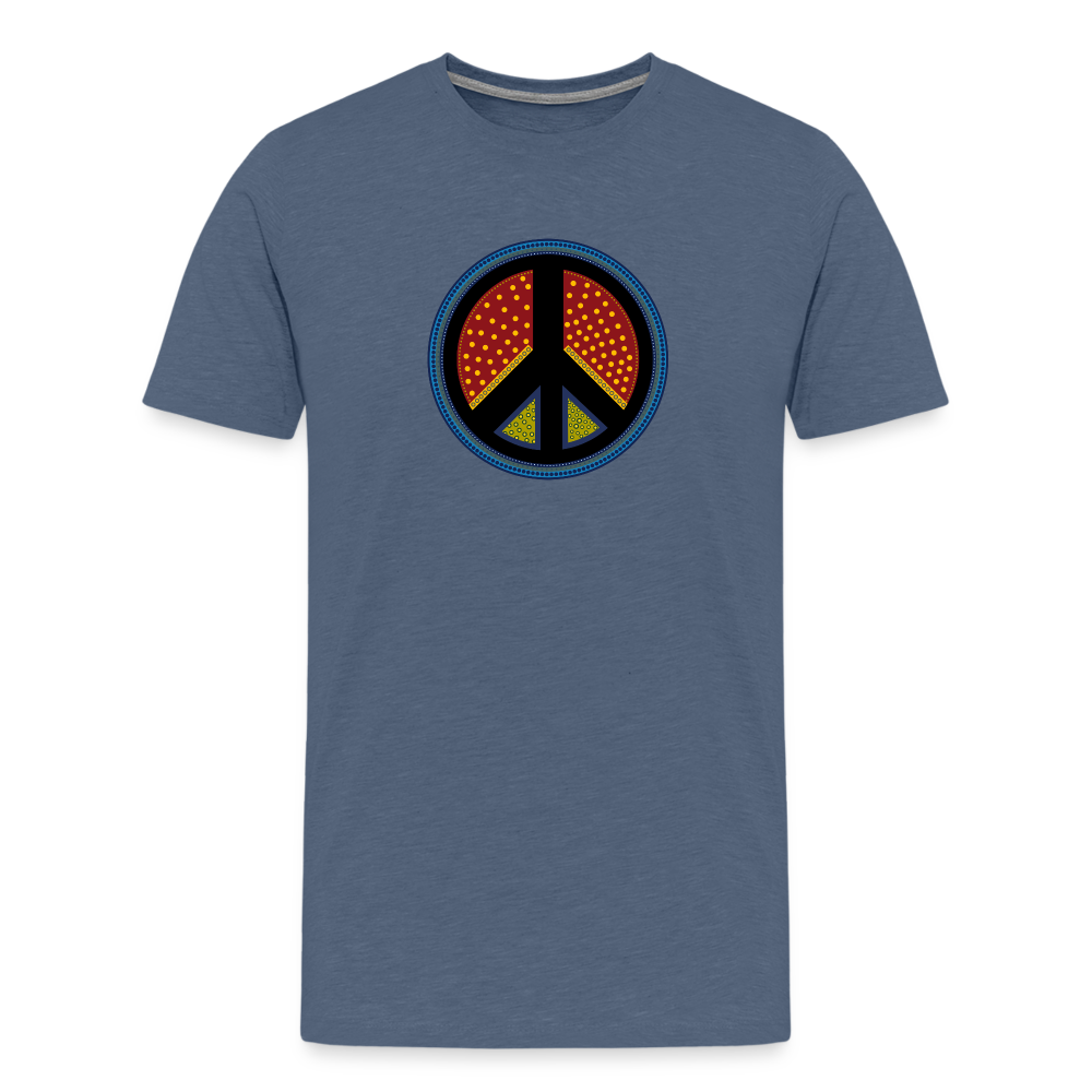 Peace I - Hussar-Ozolins Tees - heather blue