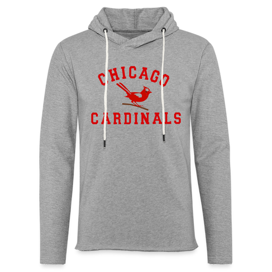 Chicago Cardinals - Vintage I Unisex Lightweight Terry Hoodie - heather gray