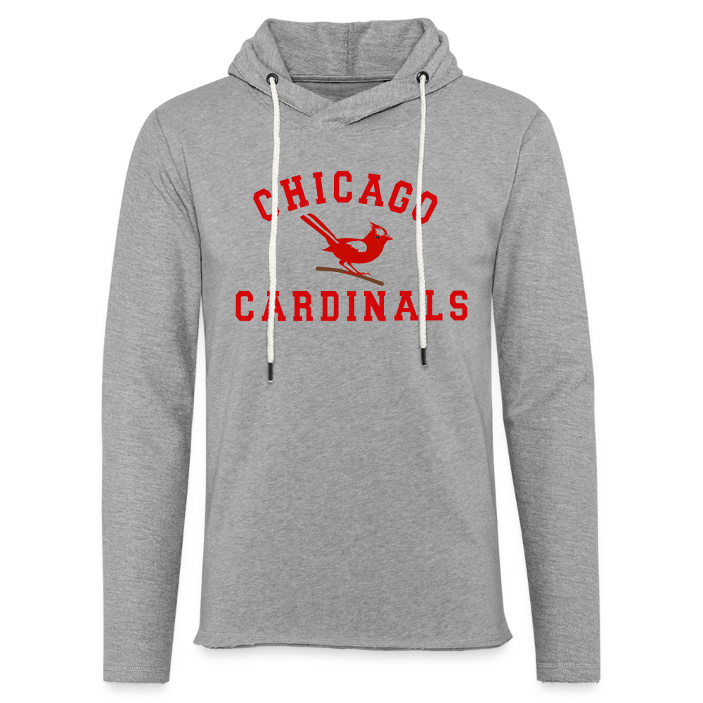 Chicago Cardinals - Vintage I Unisex Lightweight Terry Hoodie - heather gray
