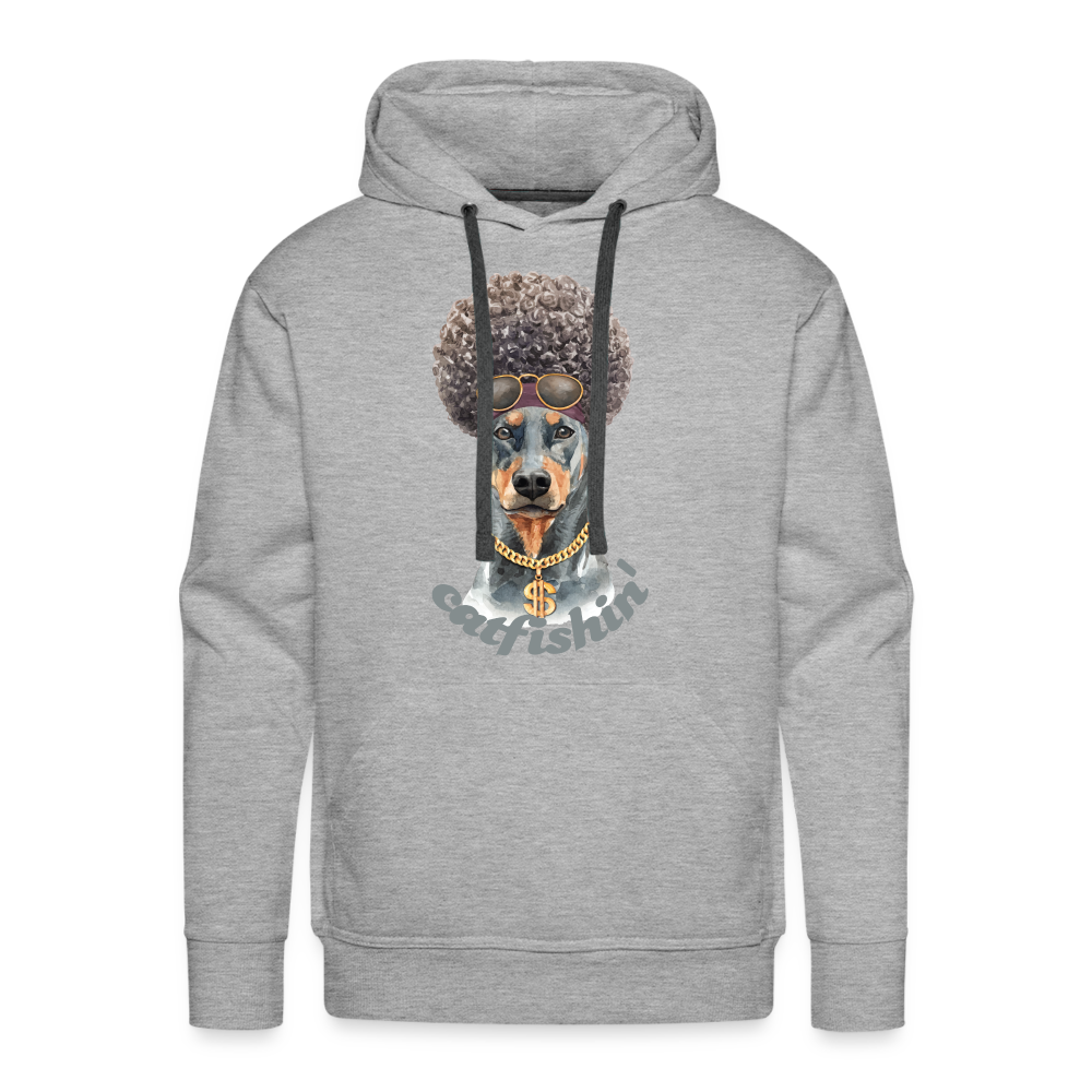 Catfishin I - Premium Hoodie - heather grey