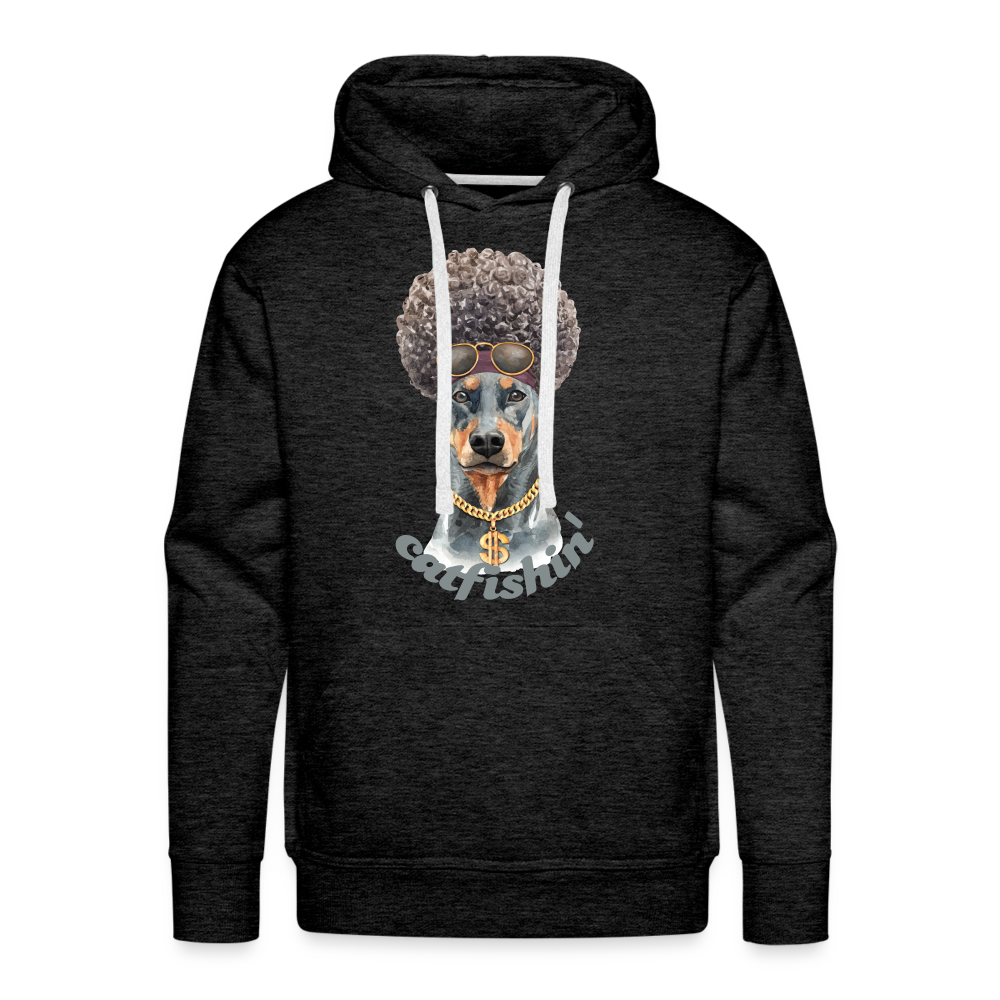 Catfishin I - Premium Hoodie - charcoal grey