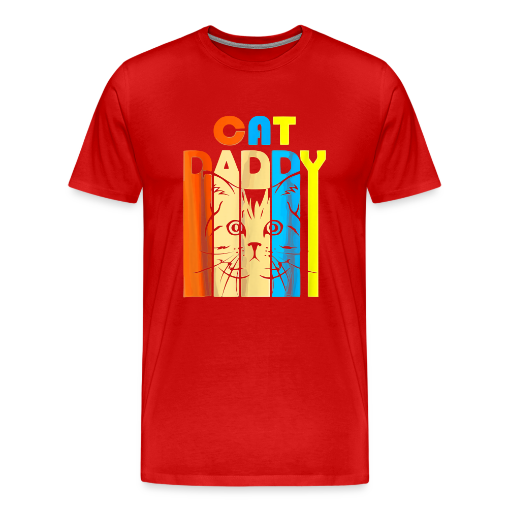 Cat Daddy I - Premium T-Shirt - red