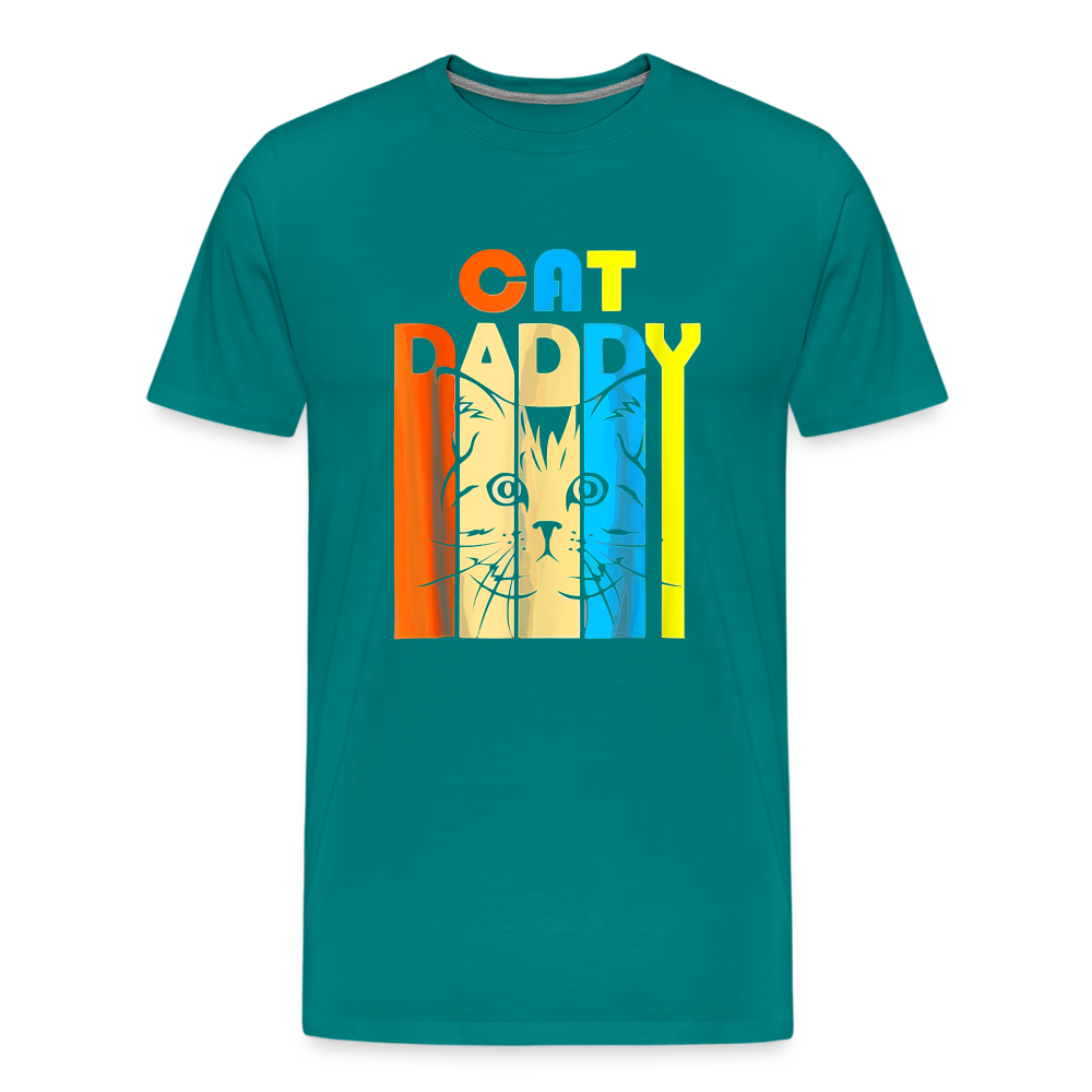 Cat Daddy I - Premium T-Shirt - teal