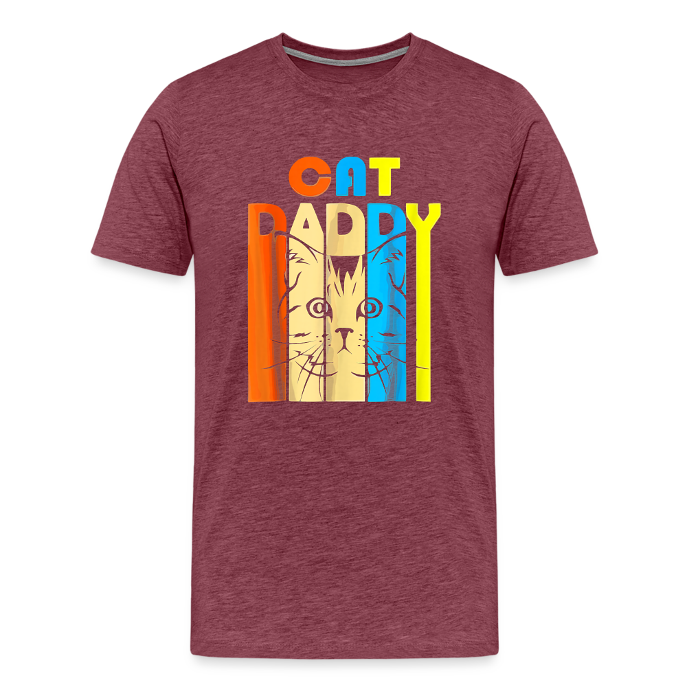 Cat Daddy I - Premium T-Shirt - heather burgundy