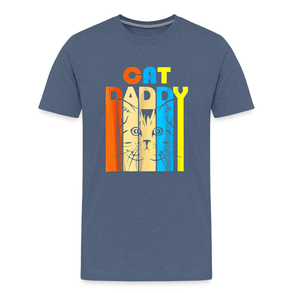Cat Daddy I - Premium T-Shirt - heather blue