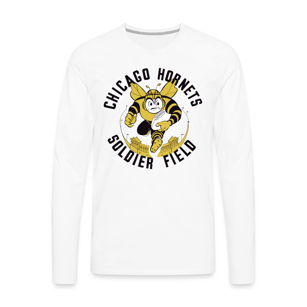 Chicago Hornets II Premium Long Sleeve T-Shirt - white