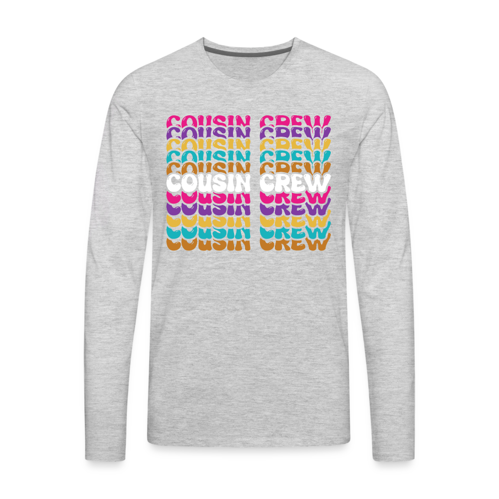 Cousin Crew Premium Long Sleeve T-Shirt - heather gray