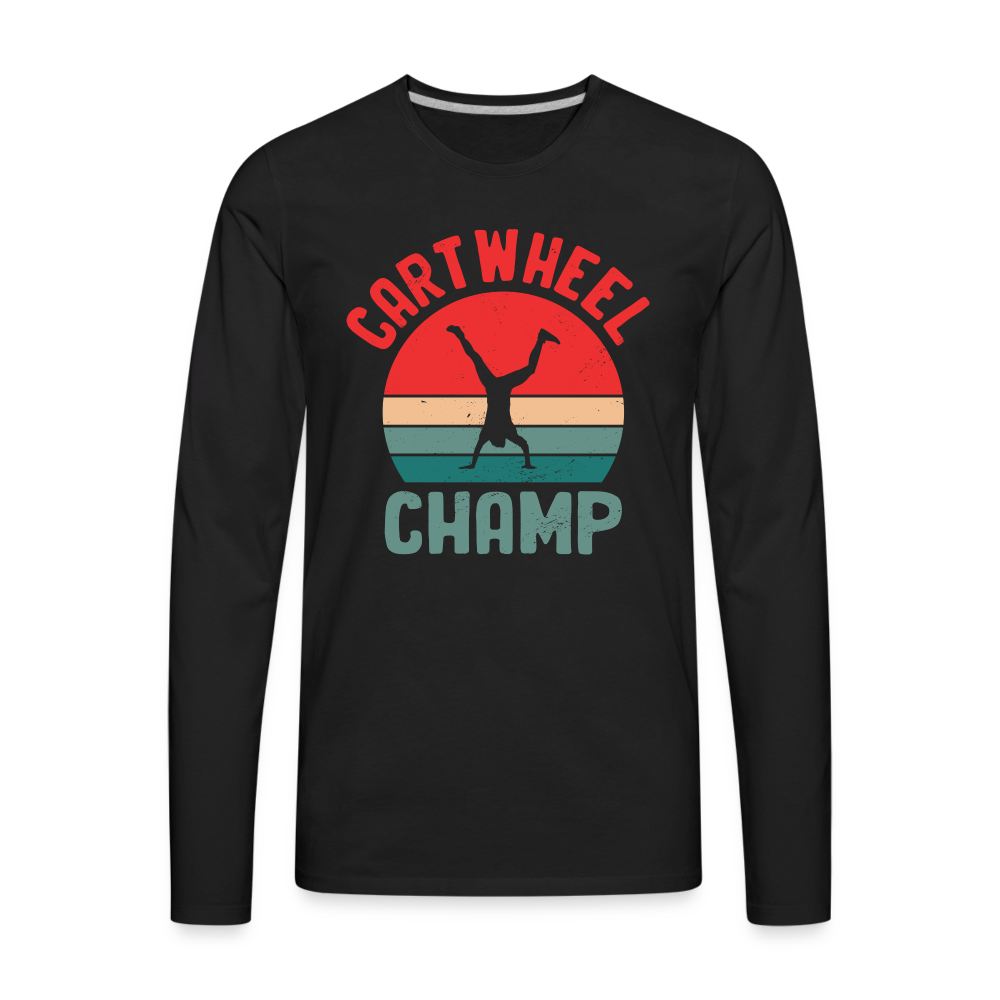 Cartwheel Champ Premium Long Sleeve T-Shirt - black