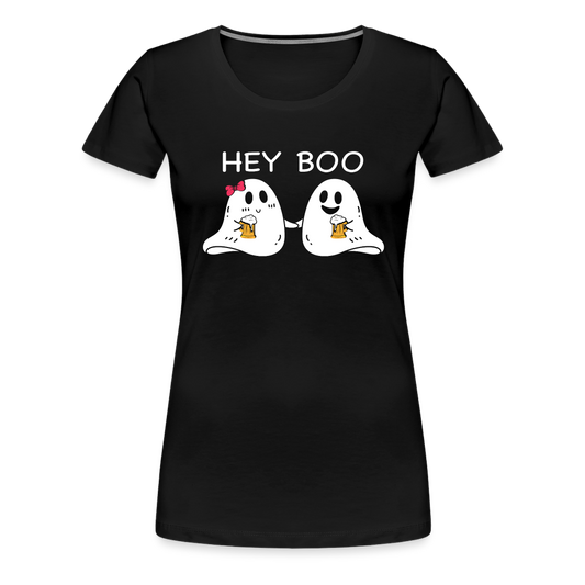 Hey Boo Women’s Premium T-Shirt - black