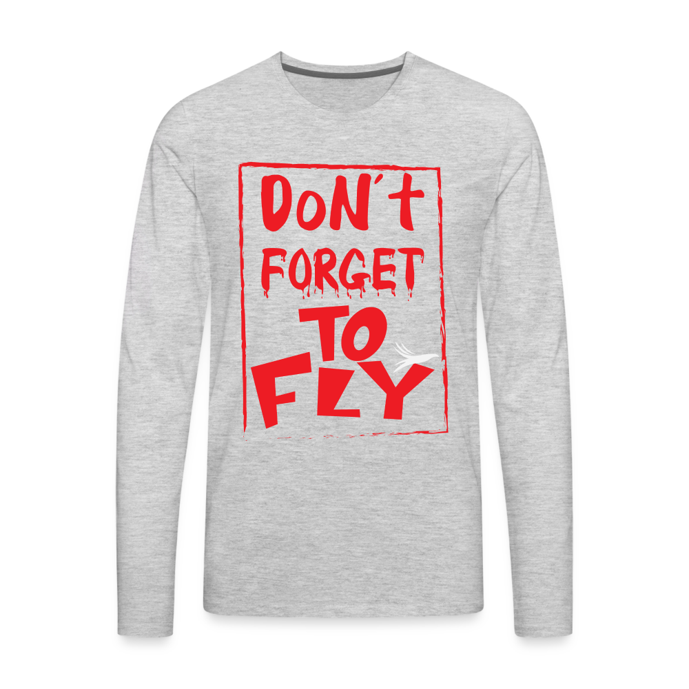 Fly Premium Long Sleeve T-Shirt - heather gray
