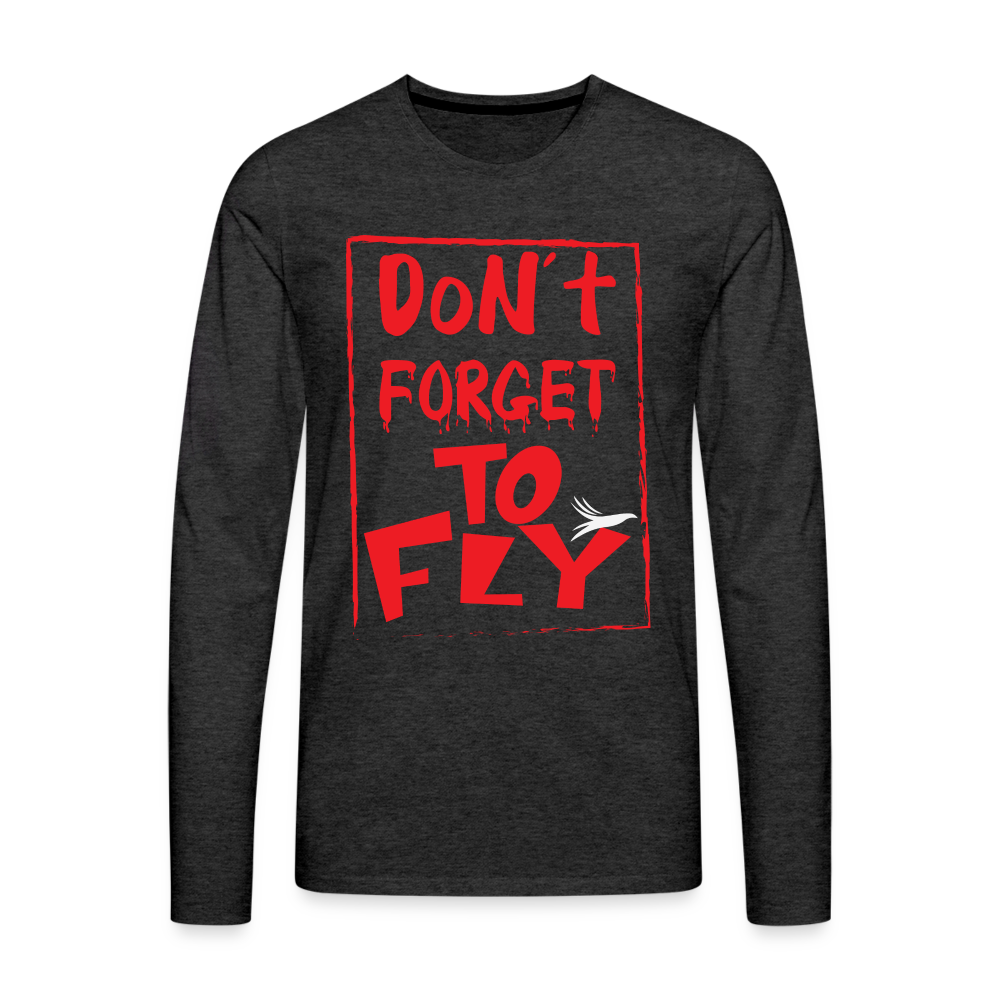 Fly Premium Long Sleeve T-Shirt - charcoal grey