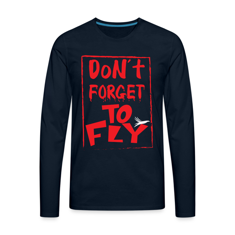 Fly Premium Long Sleeve T-Shirt - deep navy