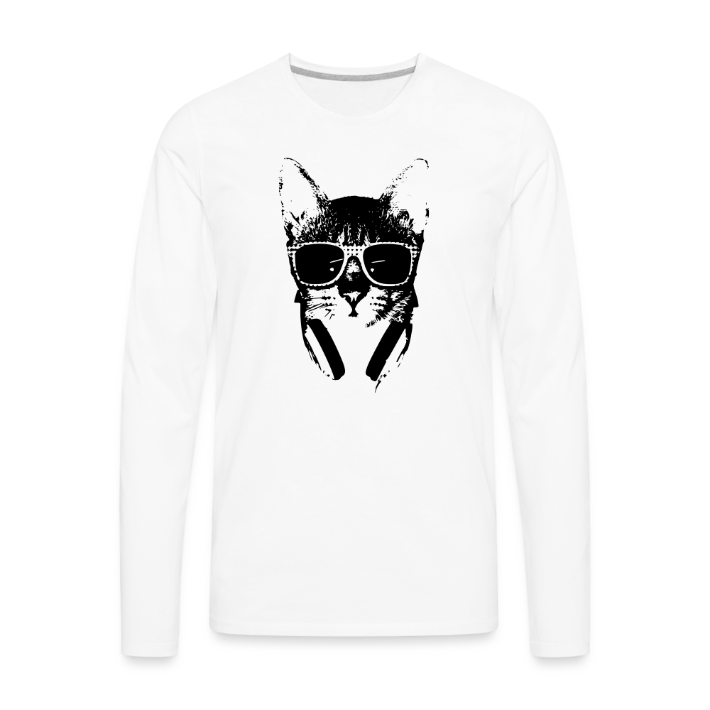 Cat I Premium Long Sleeve T-Shirt - white