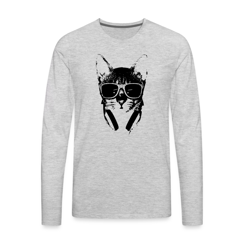 Cat I Premium Long Sleeve T-Shirt - heather gray