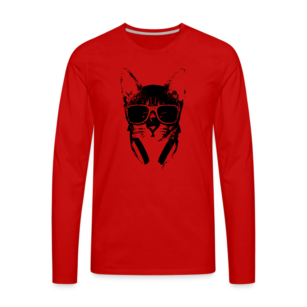 Cat I Premium Long Sleeve T-Shirt - red