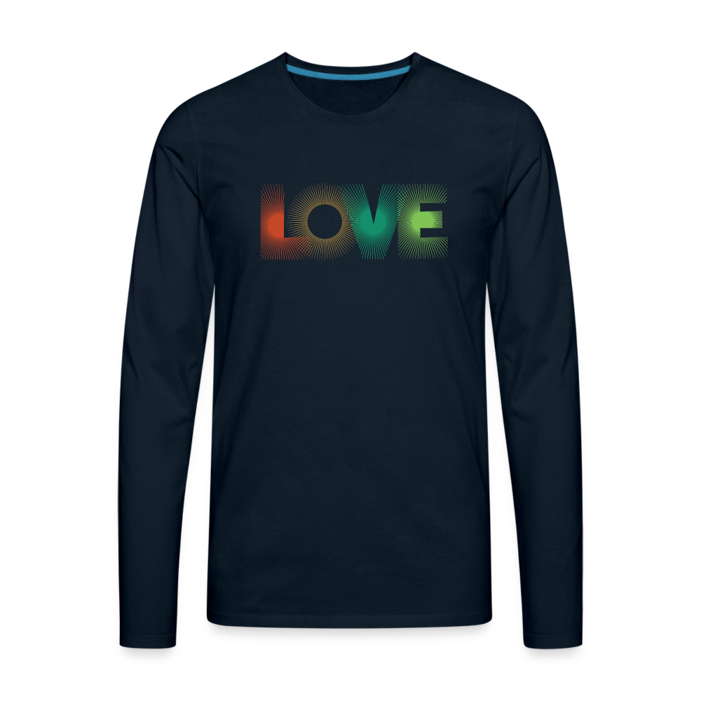 Love I Premium Long Sleeve T-Shirt - deep navy