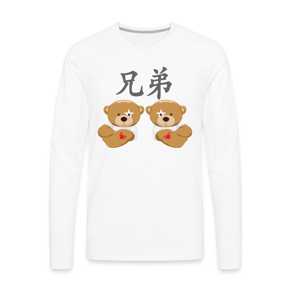 Men's Premium Long Sleeve T-Shirt - white