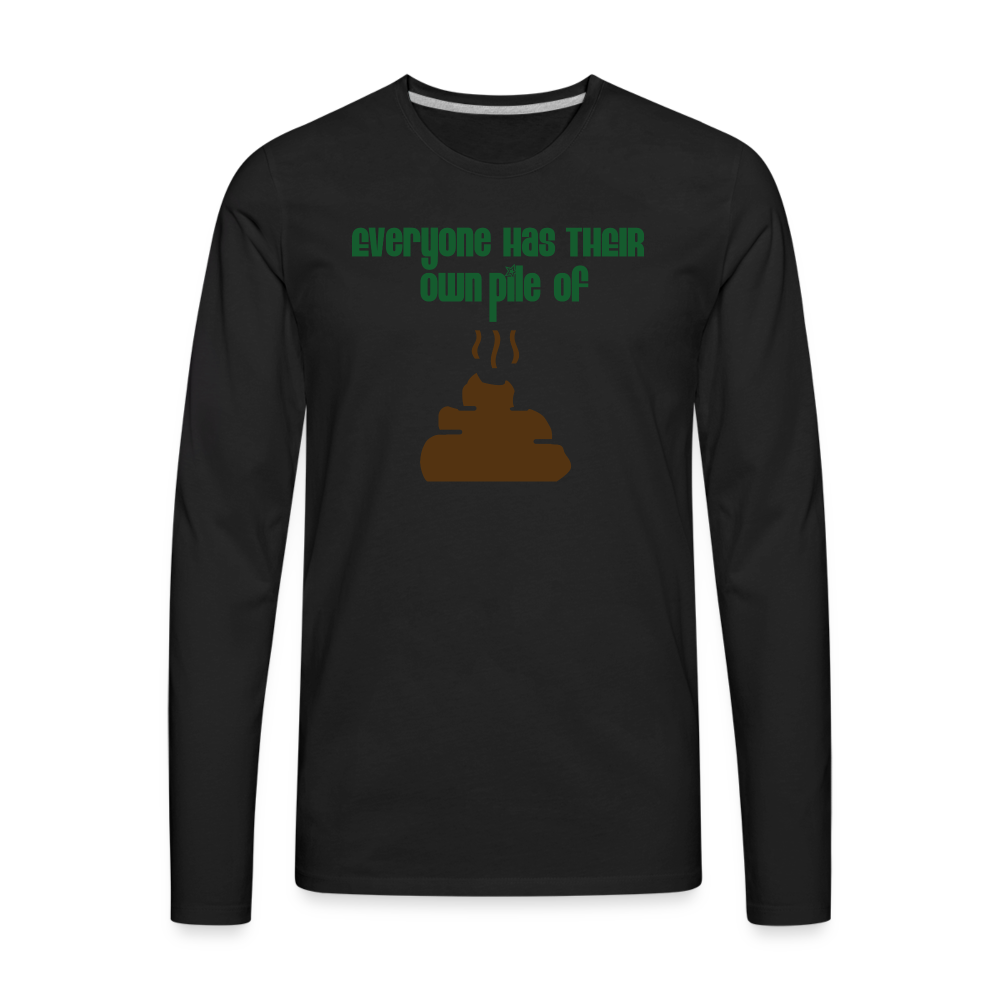 Pile I Premium Long Sleeve T-Shirt - black