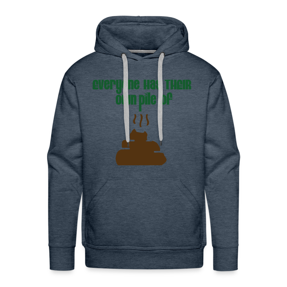 Pile I Premium Hoodie - heather denim