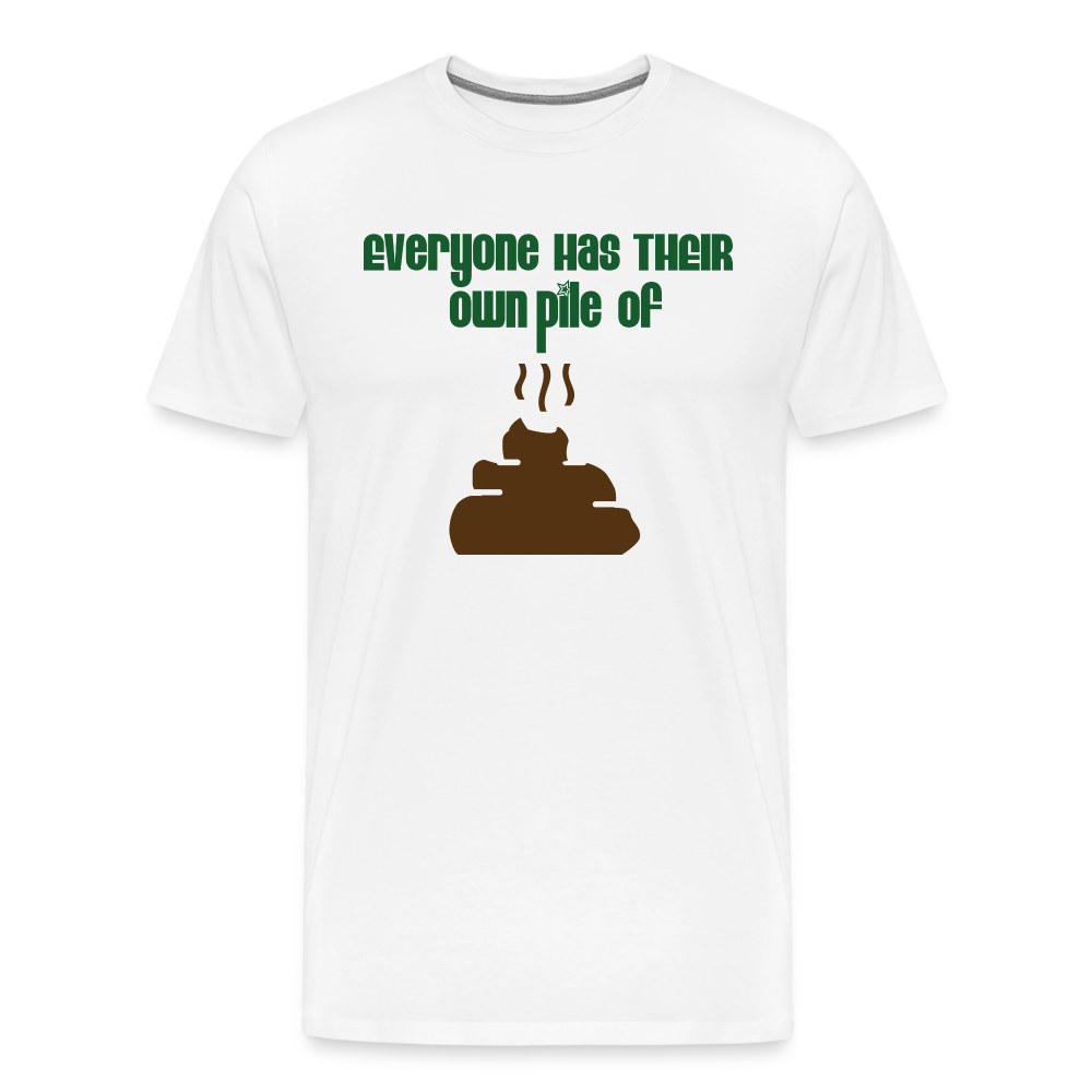 Pile I Premium T-Shirt - white