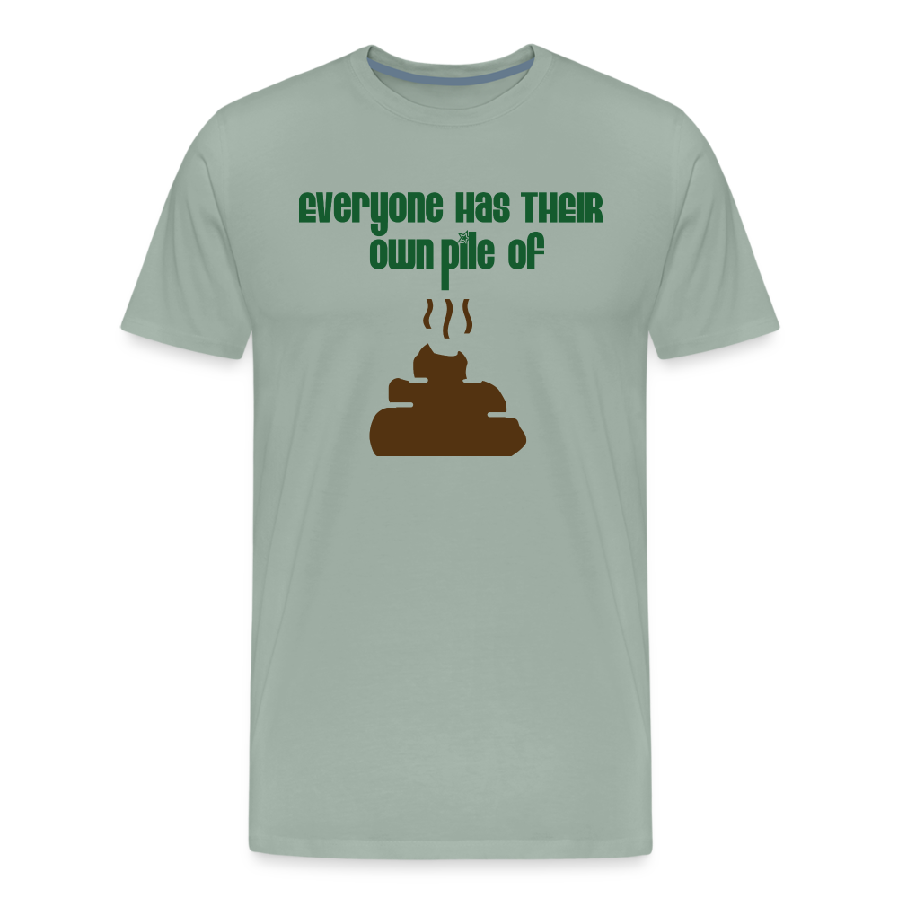 Pile I Premium T-Shirt - steel green