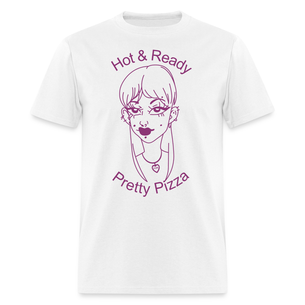 Pretty Pizza Unisex Classic T-Shirt - white