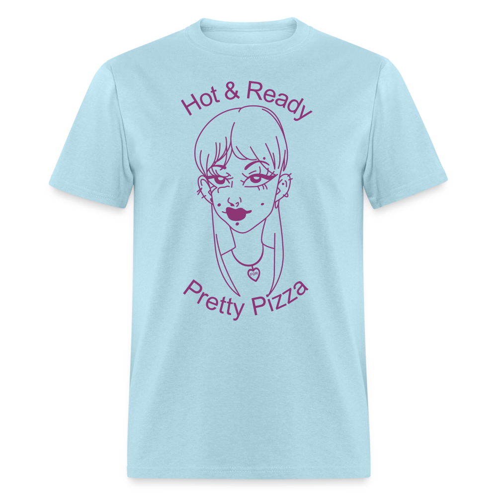 Pretty Pizza Unisex Classic T-Shirt - powder blue