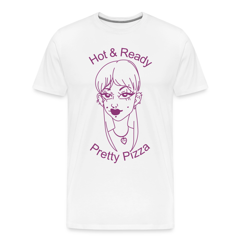 Pretty Pizza Premium T-Shirt - white