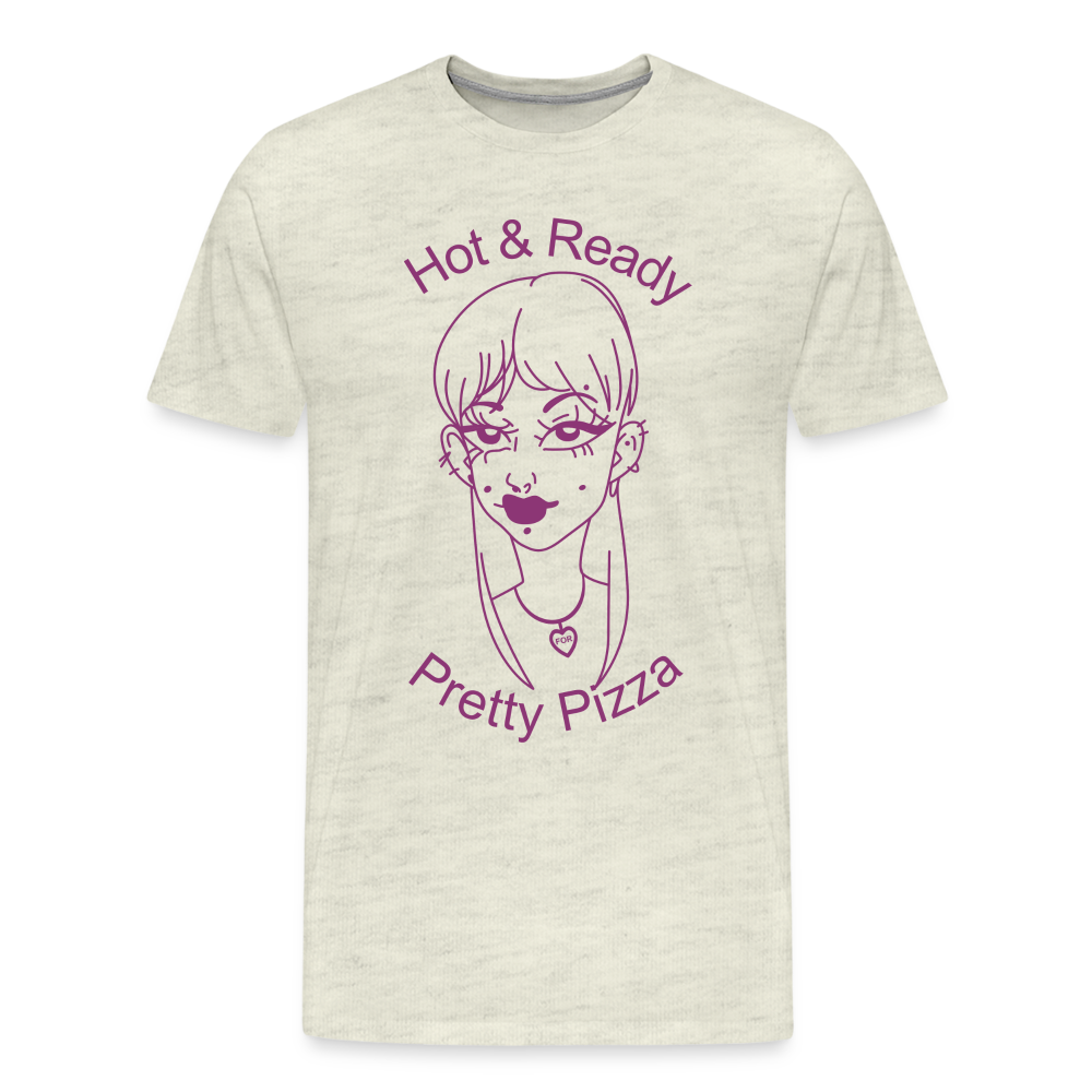Pretty Pizza Premium T-Shirt - heather oatmeal