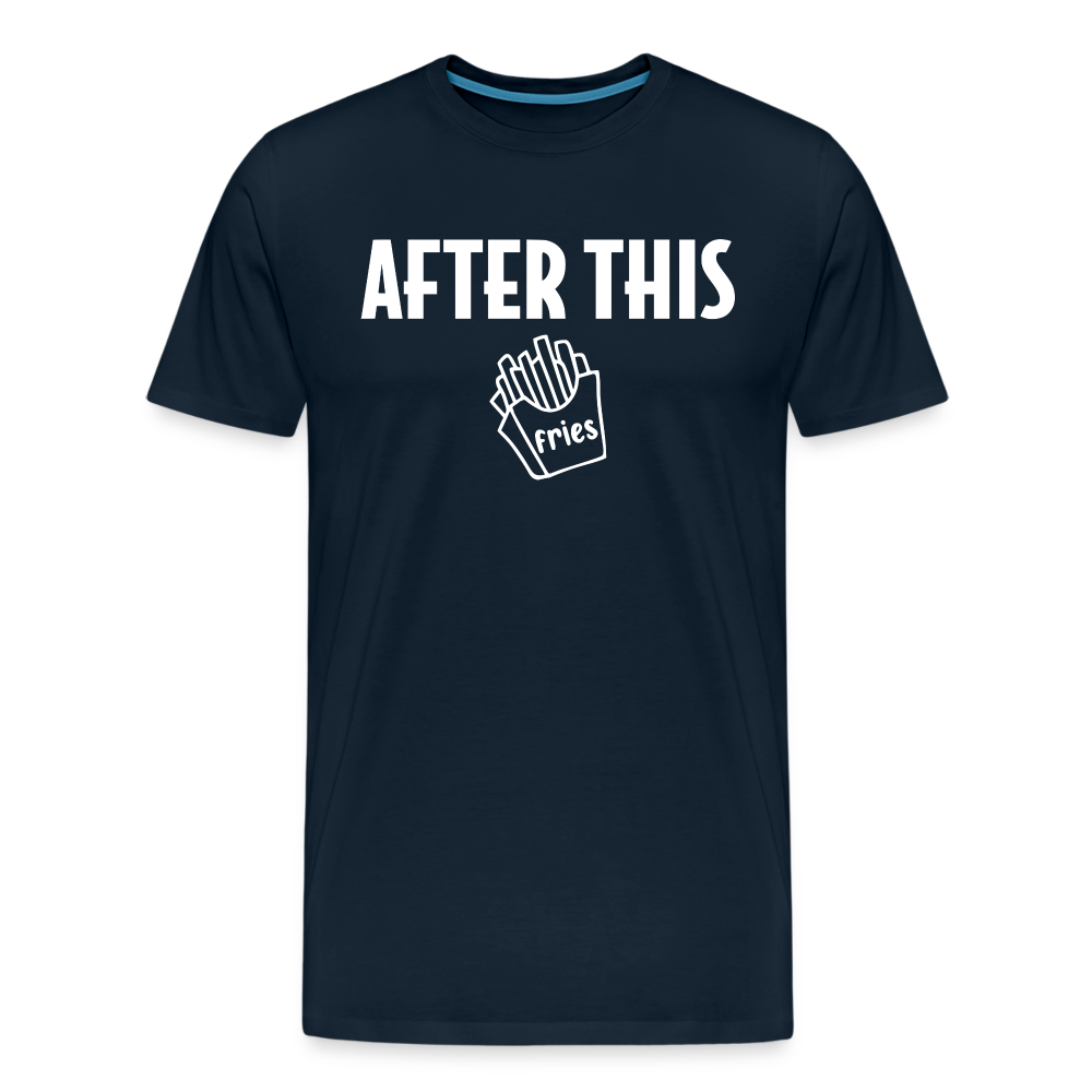 After This - Fries Premium T-Shirt - deep navy