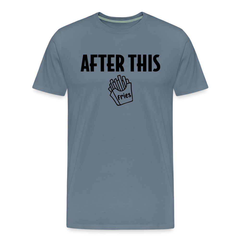 After This - Fries II Premium T-Shirt - steel blue