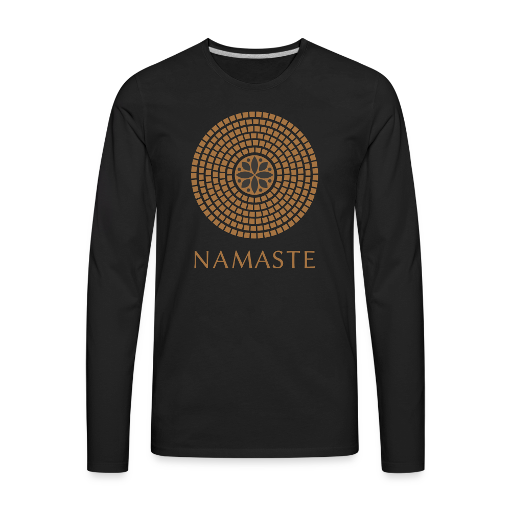 Namaste I Premium Long Sleeve T-Shirt - black