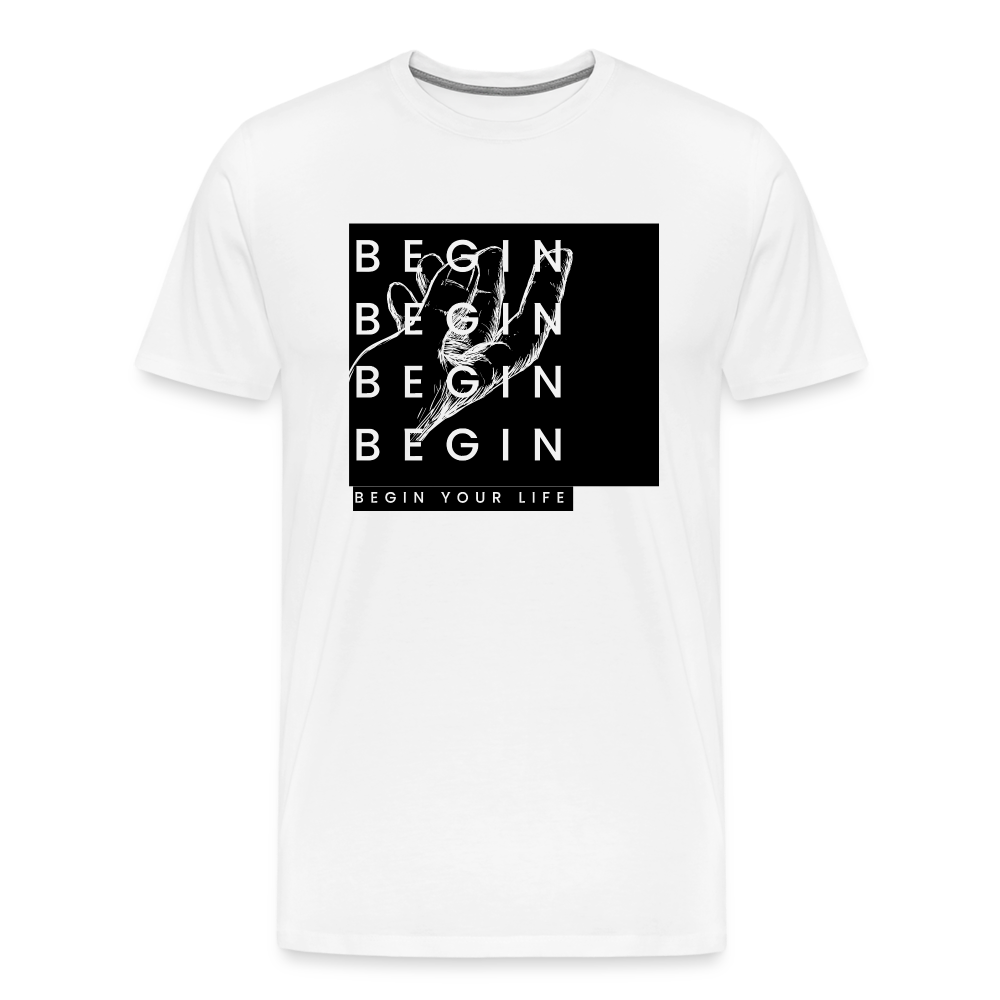 Begin Premium T-Shirt - white