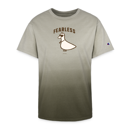 Fearless I Champion Dip Dye T-shirt - army ombre