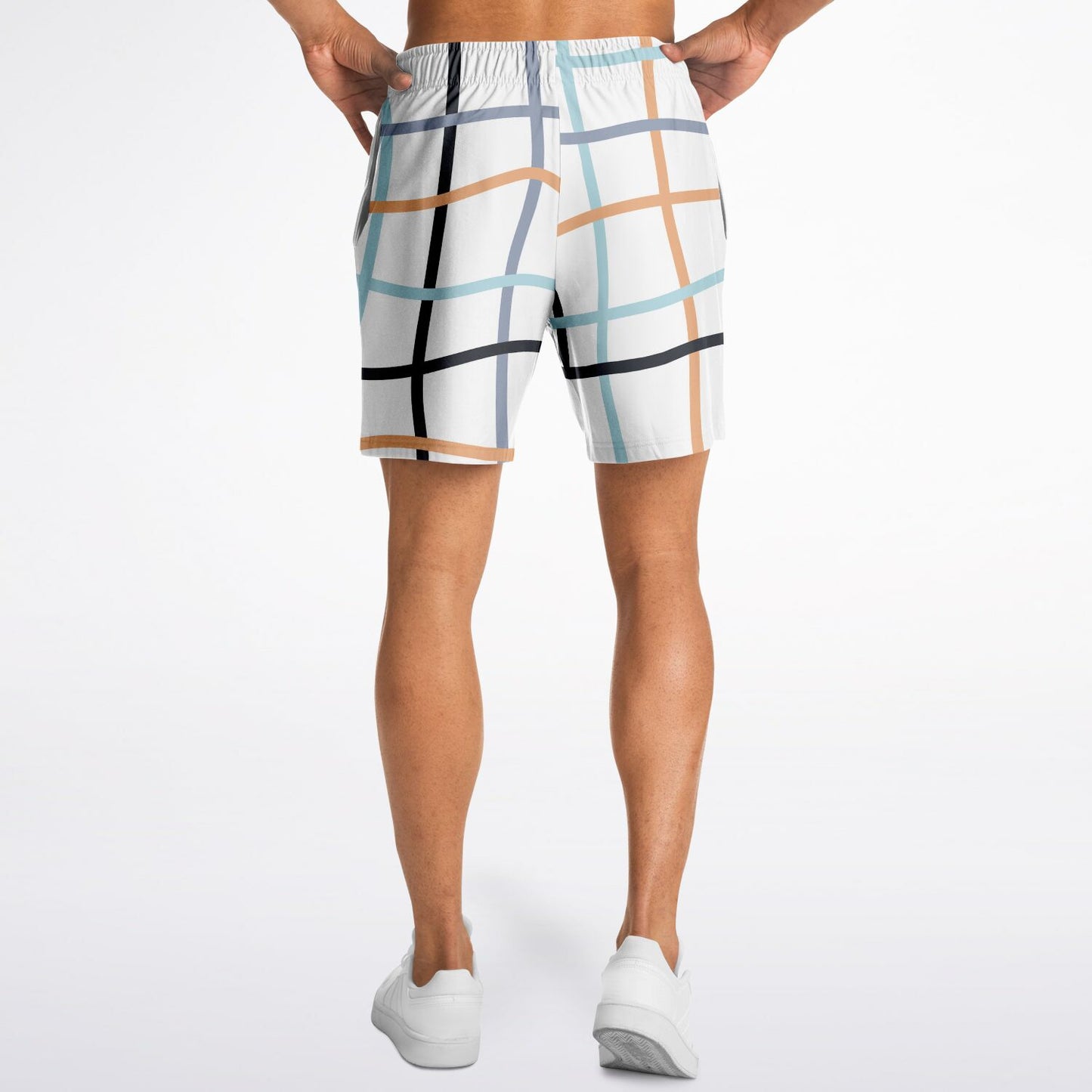 Stripe TWO Drawstring Mens Fashion Shorts