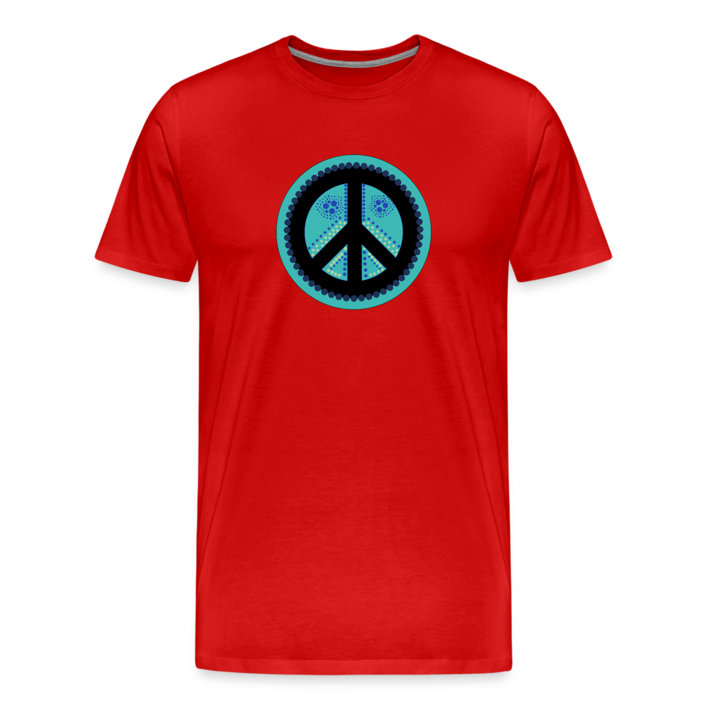 Peace II - Hussar-Ozolins Premium T-Shirt - red