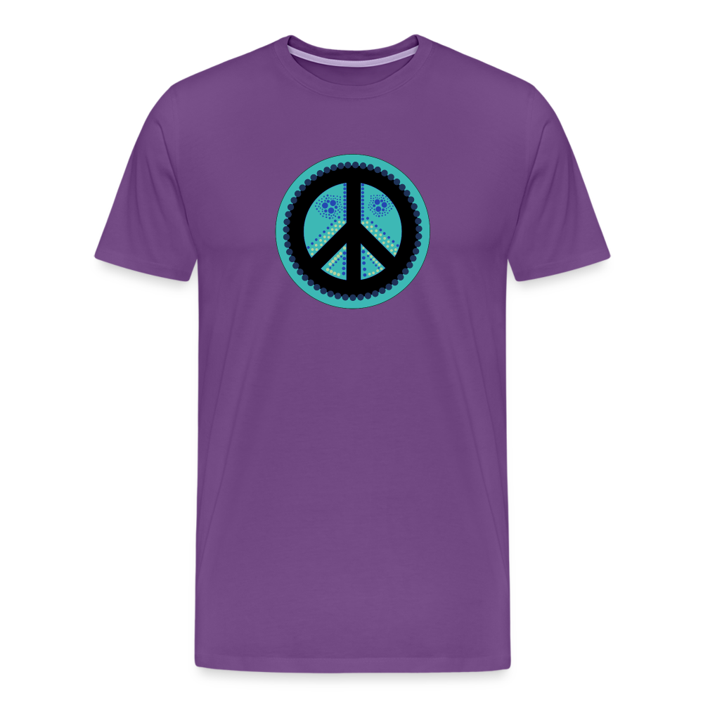 Peace II - Hussar-Ozolins Premium T-Shirt - purple