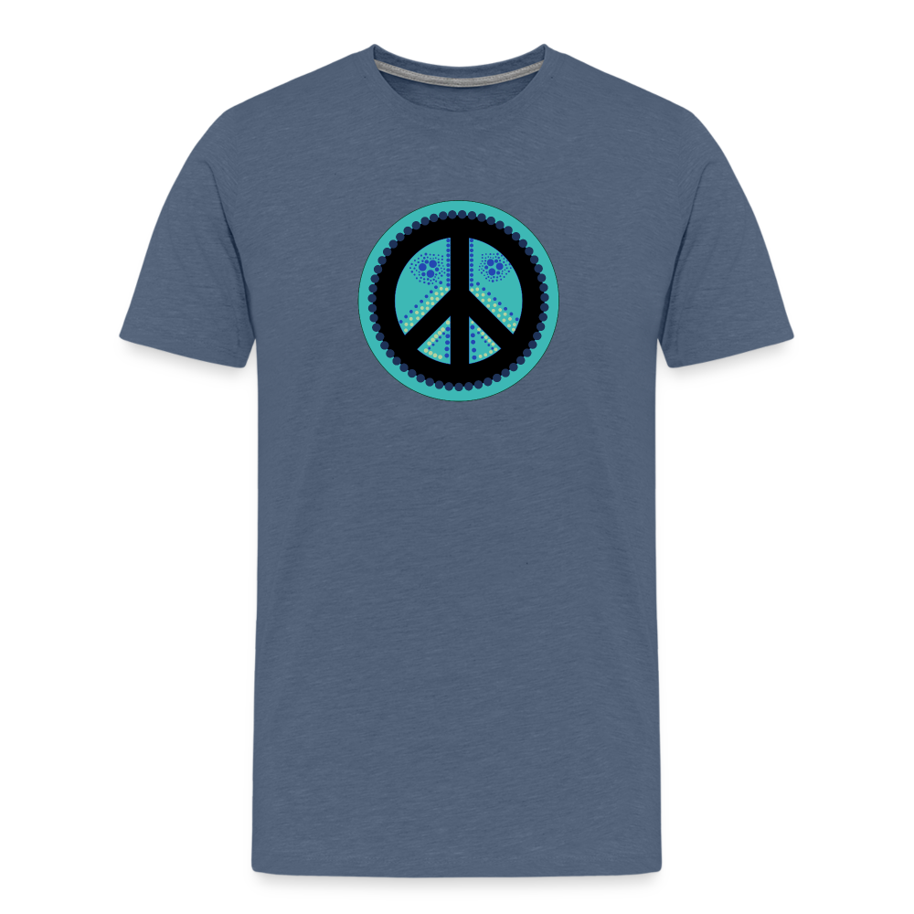 Peace II - Hussar-Ozolins Premium T-Shirt - heather blue