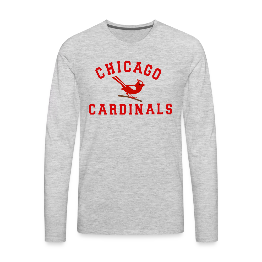 Chicago Cardinals - Vintage I Long Sleeve T-Shirt - heather gray