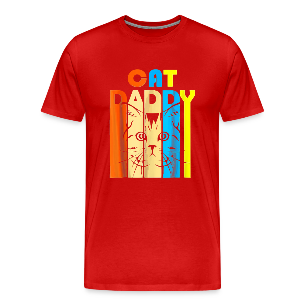 Cat Daddy I -  Premium T-Shirt - red