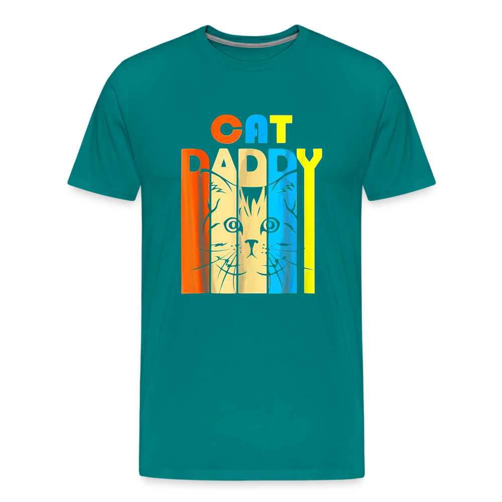 Cat Daddy I -  Premium T-Shirt - teal