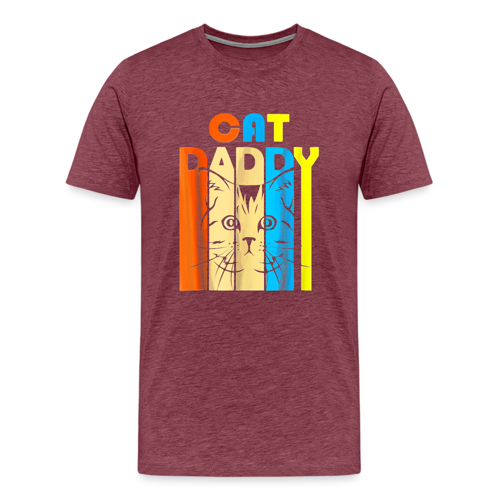 Cat Daddy I -  Premium T-Shirt - heather burgundy