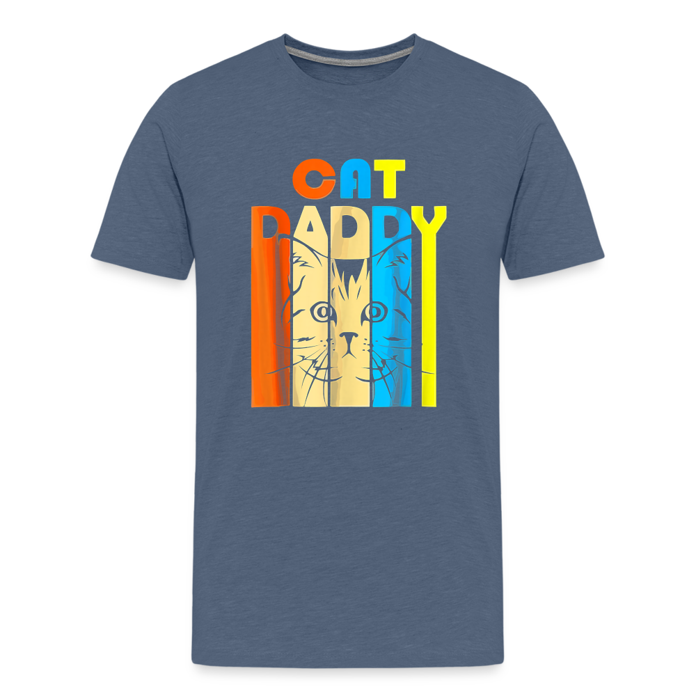 Cat Daddy I -  Premium T-Shirt - heather blue