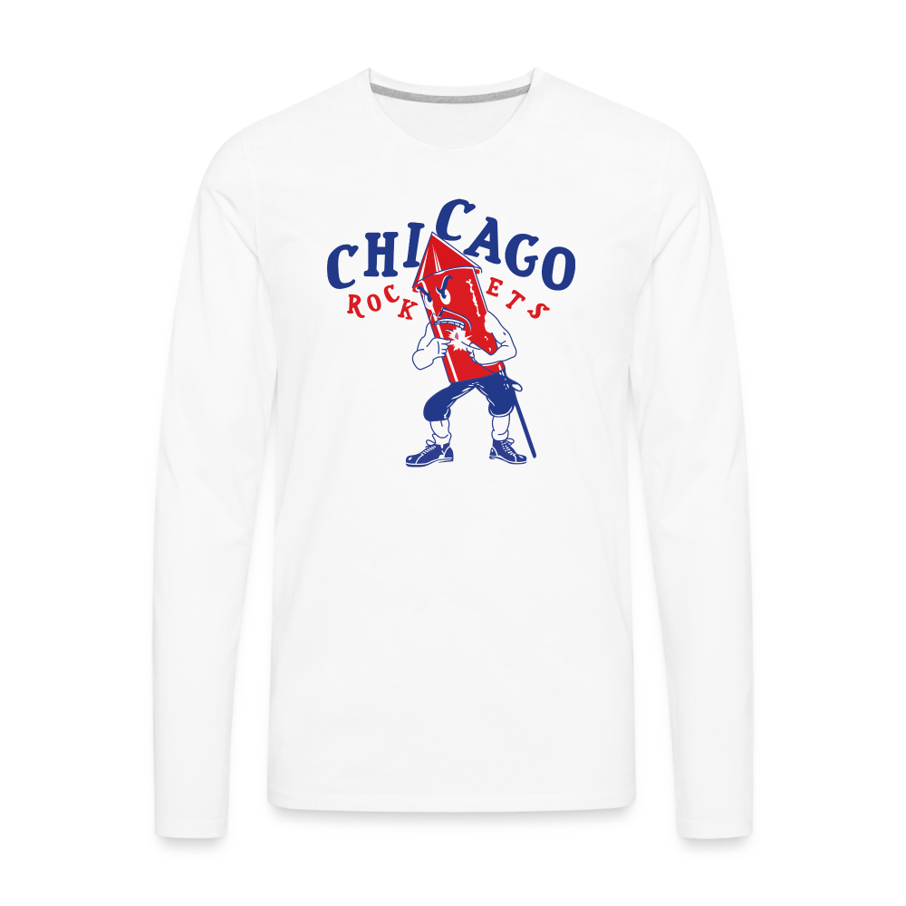 Chicago Rockets II Premium Long Sleeve T-Shirt - white