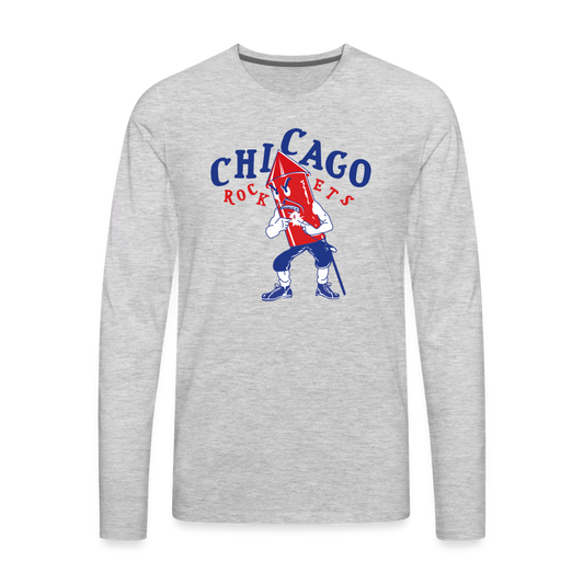Chicago Rockets II Premium Long Sleeve T-Shirt - heather gray