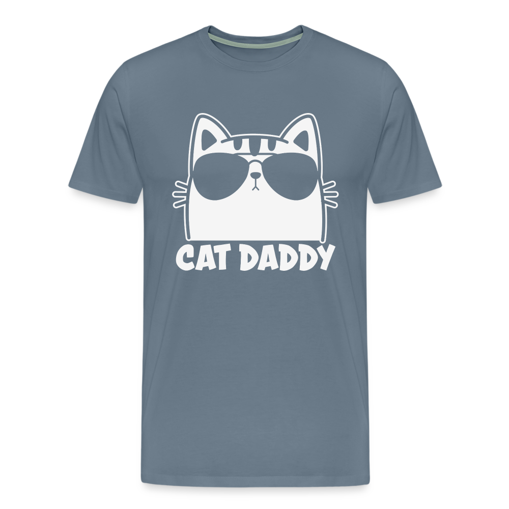 Cat Daddy III Premium T-Shirt - steel blue